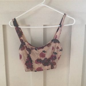 Rose crop top